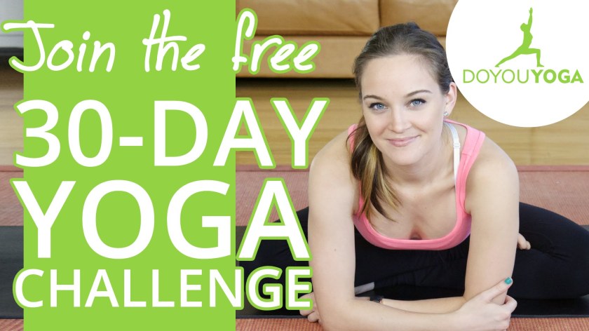 30 Day Yoga Challenge with Erin Motz. 